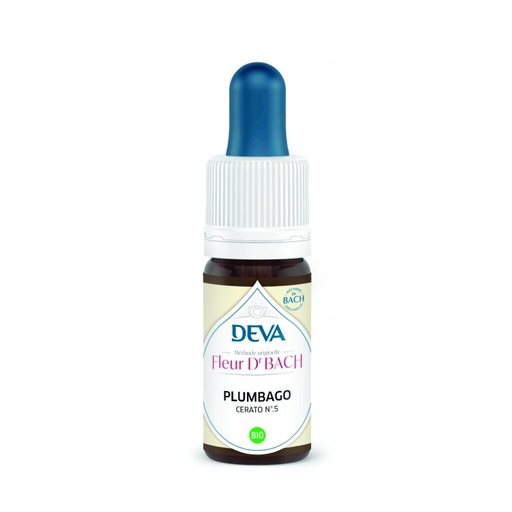 [05DBPLUM15] Elixir floral Dr BACH de DEVA BIO, Plumbago/Cerato (n°5) 15ml