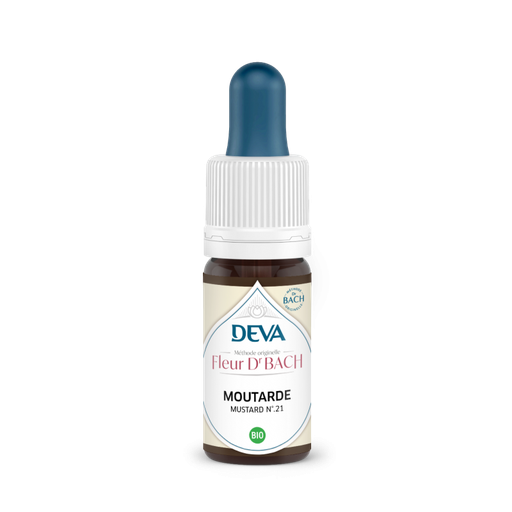 [21DBMOUT15] Elixir floral Dr BACH de DEVA BIO, Moutarde/Mustard (n°21) 15ml