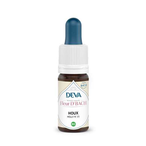 [15DBHOUX15] Elixir floral Dr BACH de DEVA BIO, Houx/Holly (n°15) 15ml