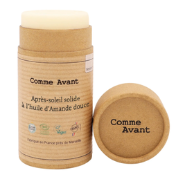 [COMMAPRSOL] Comme Avant Après-soleil solide huile amande douce s/parfum BIO* 70 gr