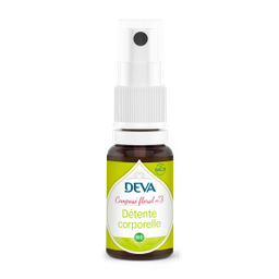 [DDETE15SPR] DEVA Composé floral BIO, n°03 DETENTE CORPORELLE 15ml SPRAY