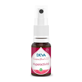 [DHYPE15SPR] DEVA Composé floral BIO, n°22 HYPERACTIVITE 15ml SPRAY