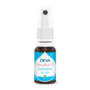 [DCONFSOI15SPR] DEVA Composé floral BIO, n°23 CONFIANCE EN SOI 15ml SPRAY