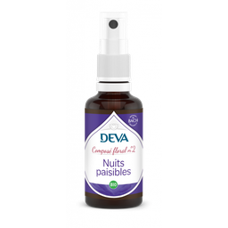 [DNUIT30SP] DEVA Composé floral BIO, n°02 NUITS PAISIBLES 30ml SPRAY