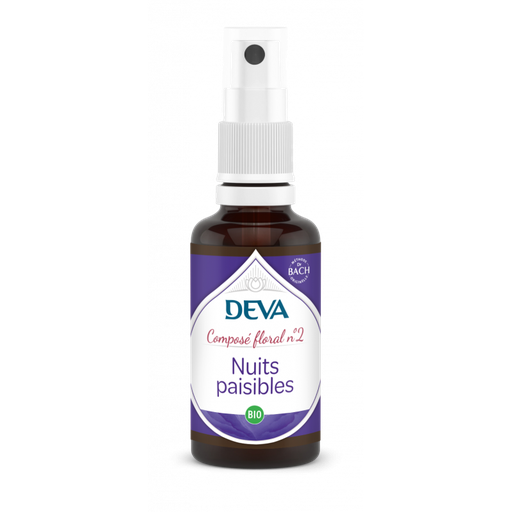 [DNUIT30SP] DEVA Composé floral BIO, n°02 NUITS PAISIBLES 30ml SPRAY