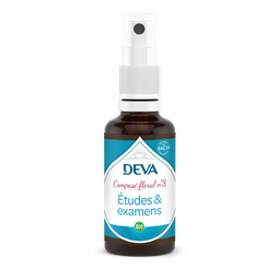 [DETUD30SP] DEVA Composé floral BIO, n°08 ETUDES ET EXAMENS 30ml SPRAY