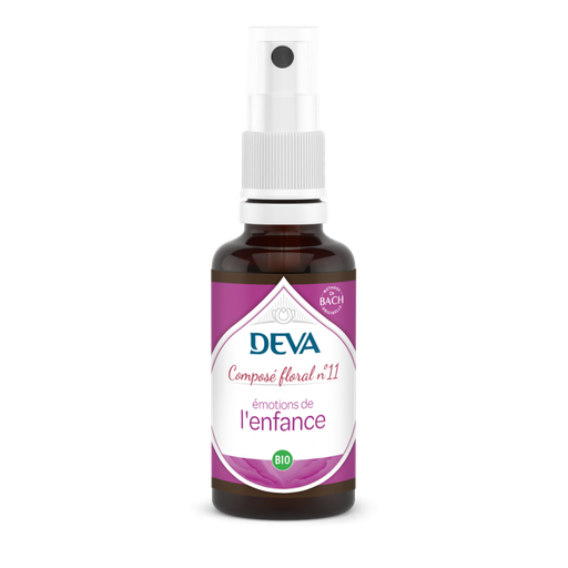 [DENFA30SP] DEVA Composé floral BIO, n°11 Emotions de l'ENFANCE 30ml SPRAY