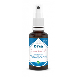 [DADOL30SP] DEVA Composé floral BIO, n°12 Emotions de l'ADOLESCENCE 30ml SPRAY