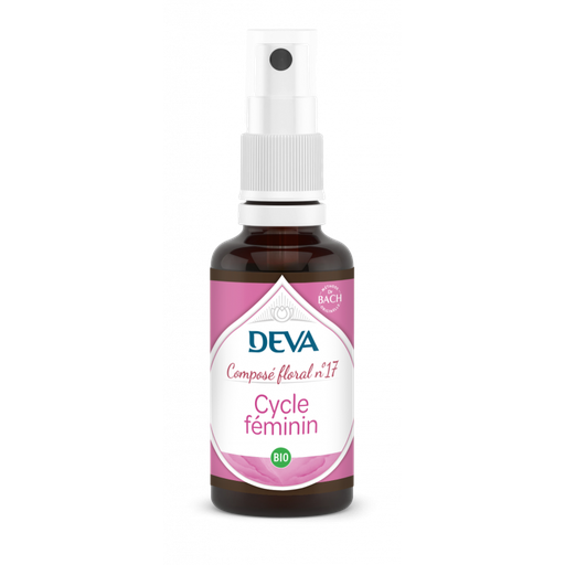 [DCYCL30SP] DEVA Composé floral BIO, n°17 CYCLE FEMININ 30ml SPRAY