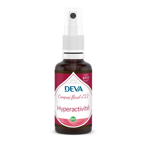 [DHYPE30SP] DEVA Composé floral BIO, n°22 HYPERACTIVITE 30ml SPRAY
