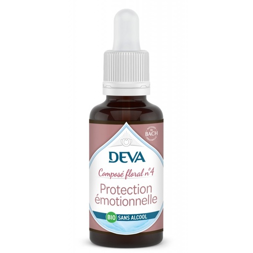 [DPROT30SAN] DEVA Composé floral BIO, n°04 PROTECTION EMOTIONNELLE 30ml SANS ALCOOL
