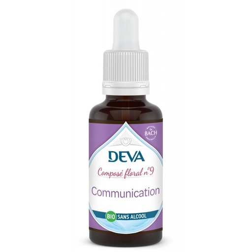 [DCOMM30SAN] DEVA Composé floral BIO, n°09 COMMUNICATION 30ml SANS ALCOOL