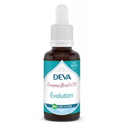 [DEVOL30SAN] DEVA Composé floral BIO, n°14 EVOLUTION 30ml SANS ALCOOL