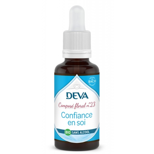 [DCONF30SAN] DEVA Composé floral BIO, n°23 CONFIANCE EN SOI 30ml SANS ALCOOL