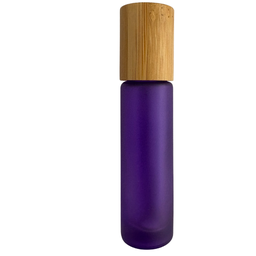 [ROLLVIOGIV] Roll-on en verre 10ml VIOLET GIVRE + bouchon bambou