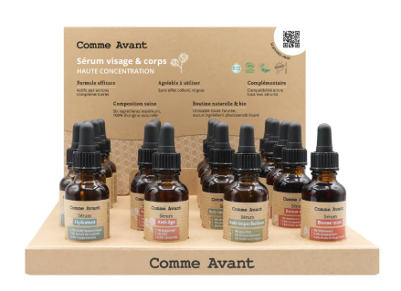 [COMMAVAPRESER] Comme Avant présentoir sérums 16 pces + testeurs