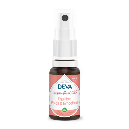 [DPOID15SPR] DEVA Composé floral BIO, n°25 POIDS & EMOTIONS 15ml SPRAY