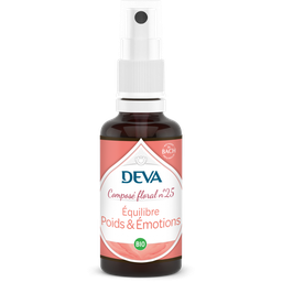 [DPOID30SPR] DEVA Composé floral BIO, n°25 POIDS & EMOTIONS 30ml SPRAY