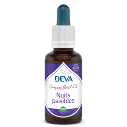 [DNUIT30] DEVA Composé floral BIO, n°02 NUITS PAISIBLES 30ml