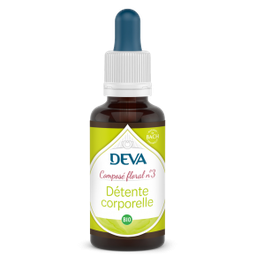 [DDETE30] DEVA Composé floral BIO, n°03 DETENTE CORPORELLE 30ml