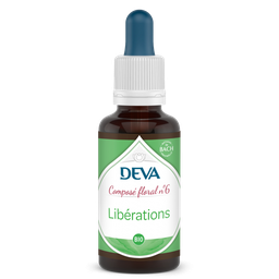 [DLIBE30] DEVA Composé floral BIO, n°06 LIBERATIONS (désaccoutumance) 30ml