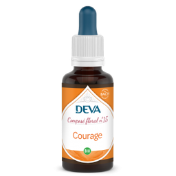 [DCOUR30] DEVA Composé floral BIO, n°15 COURAGE 30ml