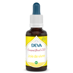 [DJOIE30] DEVA Composé floral BIO, n°20 JOIE DE VIVRE 30ml