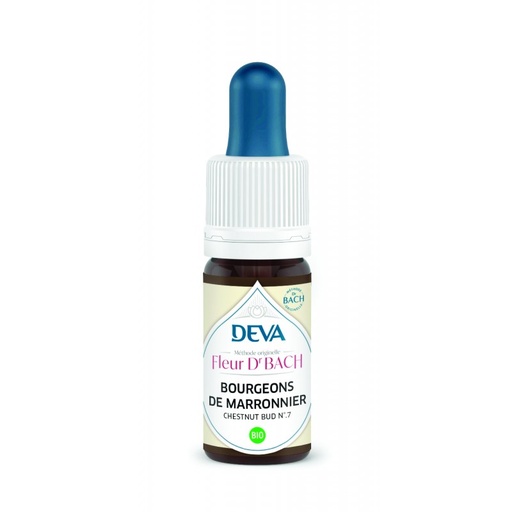 [07DBBOUR30] Elixir floral Dr BACH de DEVA BIO, Bourgeons de marronnier/Chestnut bud (n°7) 30ml