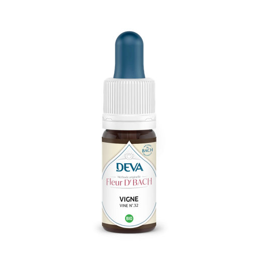 [32DBVIGN10] Elixir floral Dr BACH de DEVA BIO, Vigne/Vine (n°32) 10ml