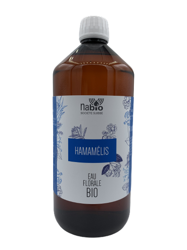 [HAHAMA1000] Eau florale Hamamelis BIO (Hamamelis virg.) 1000ml