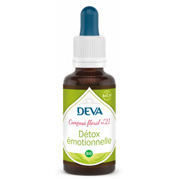 [DDETO30] DEVA Composé floral BIO, n°21 DETOX EMOTIONNELLE 30ml